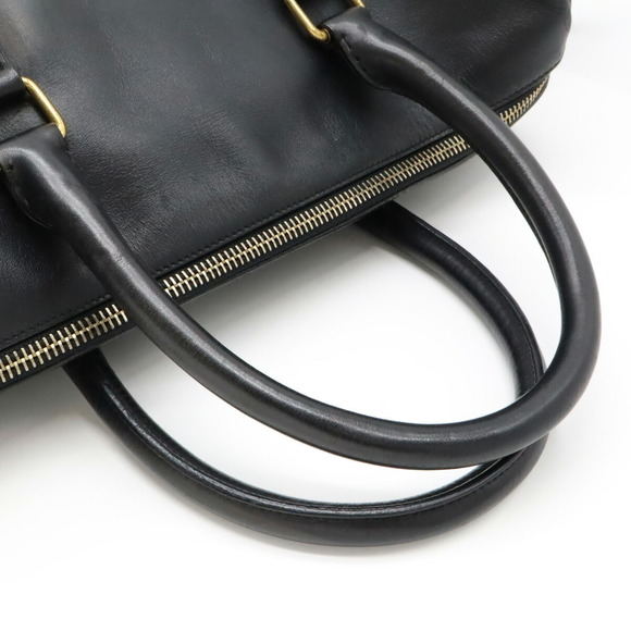 Saint Laurent Classic Duffle 6 Handbag Leather Black - Picture 4 of 9